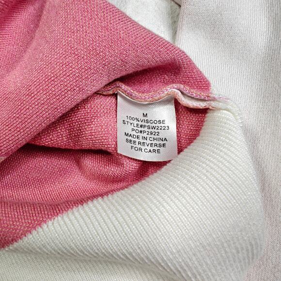 Pink Thread Triple Chevron Knit Sweater Size M Used Good - Picture 6 of 7